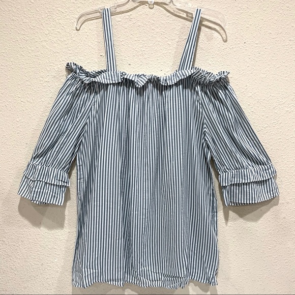Symphony Tops - Plus Size Boho Cold Shoulder Top (NWT)